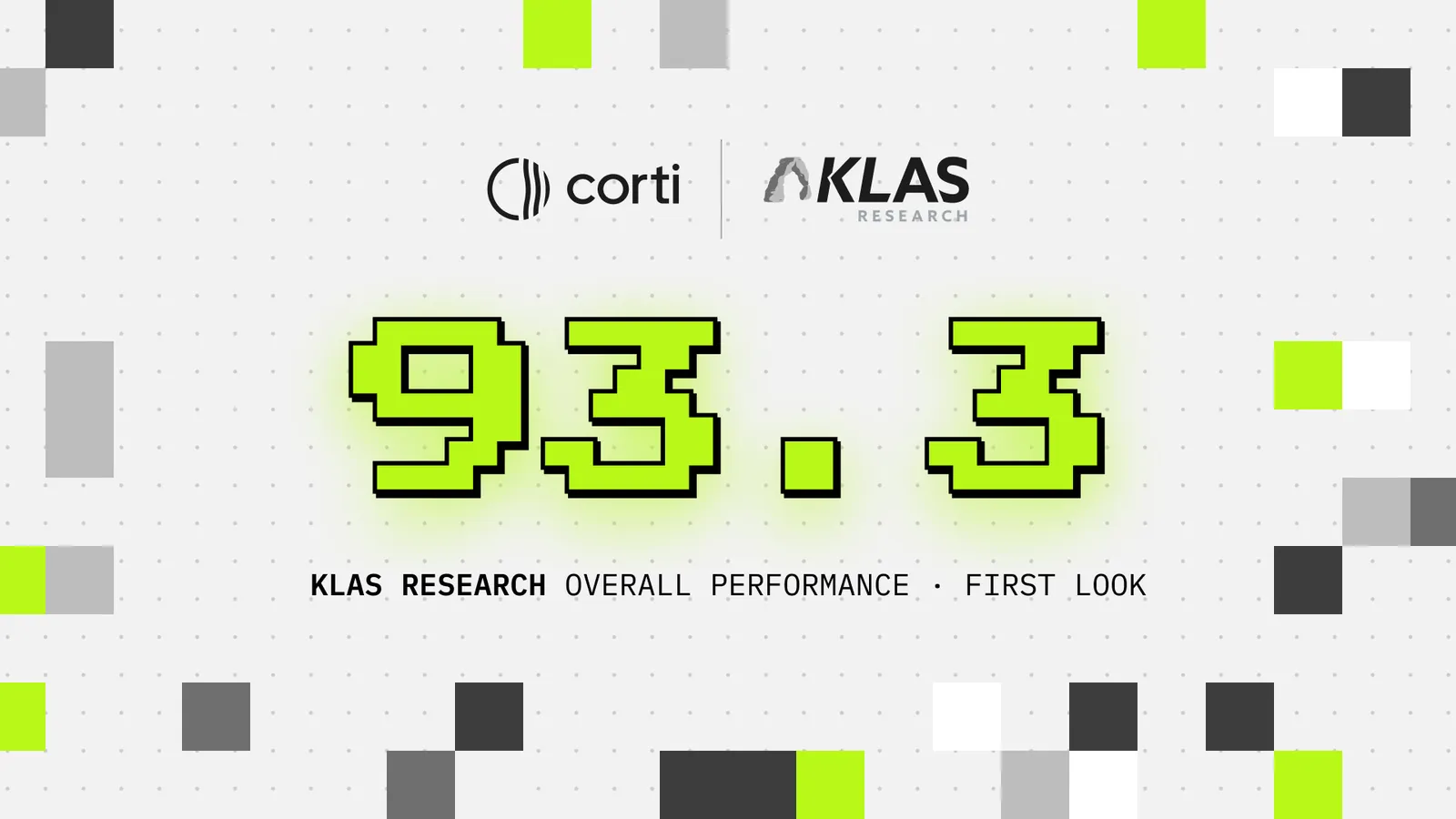 Corti scores 93.3 in a new KLAS Research First Look report